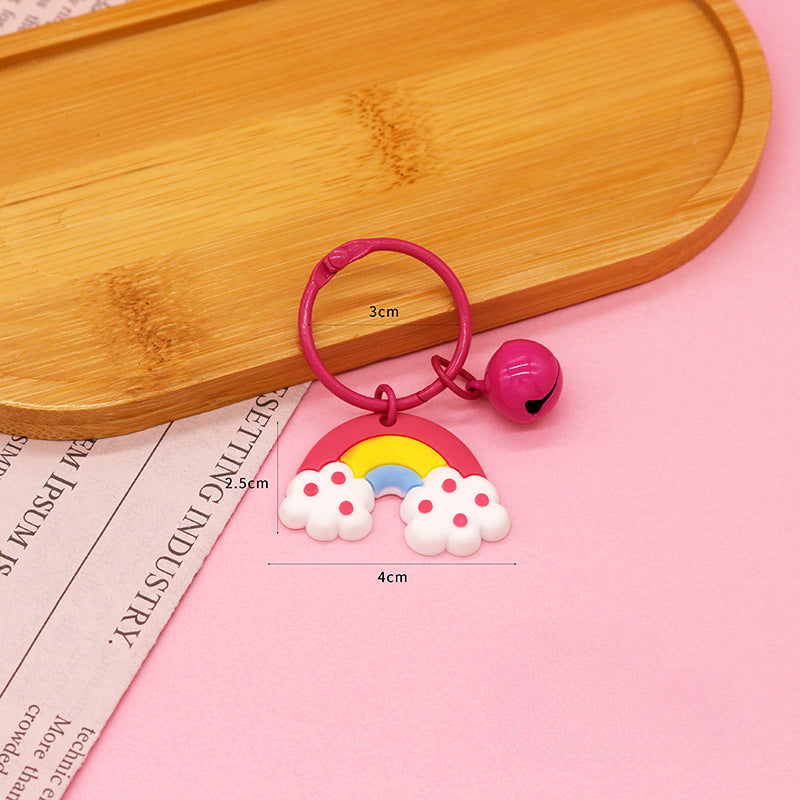 Wholesale Silicone Cartoon Bell Keychains